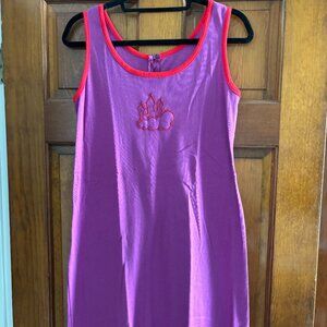 Purple and Red Maxi Dress